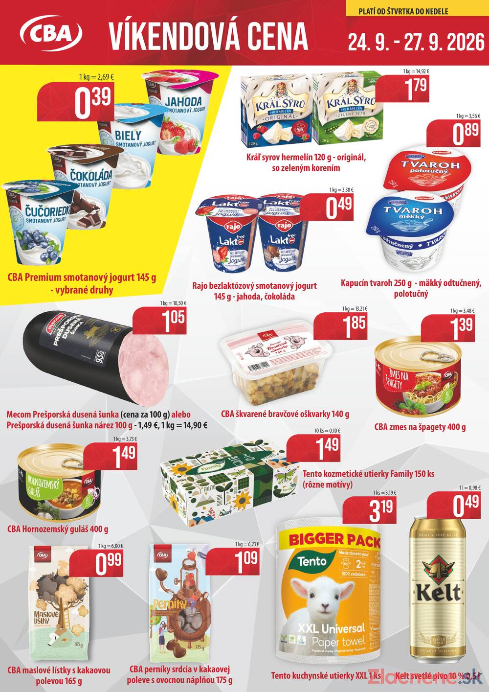 Leták CBA Komfos - CBA Komfos Víkendová cena - strana 1 Leták CBA Komfos - CBA Komfos Víkendová cena - strana 1