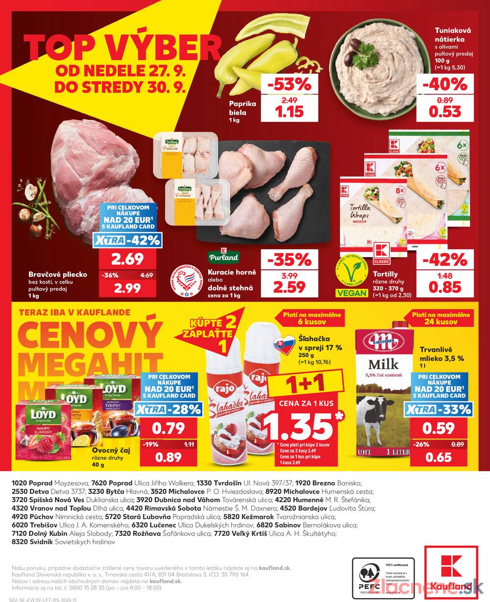 Kaufland 24.9. - 30.9. - Kaufland Brezno