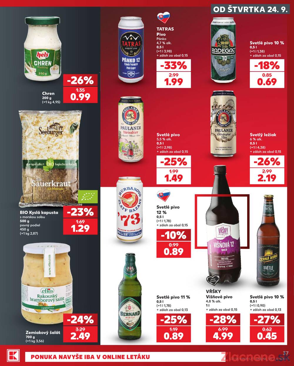 Kaufland 24.9. - 30.9. - Kaufland Sereď