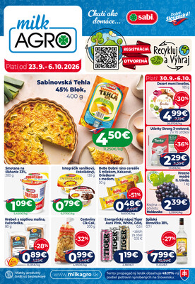MILK - AGRO : 1 leták