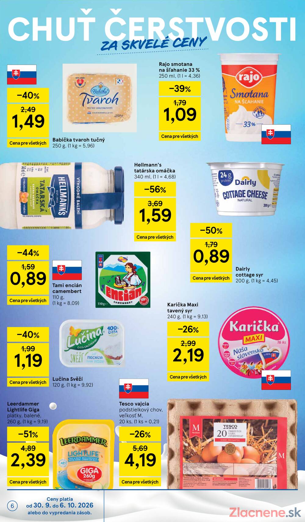 Tesco hypermarkety 30.9. - 6.10.