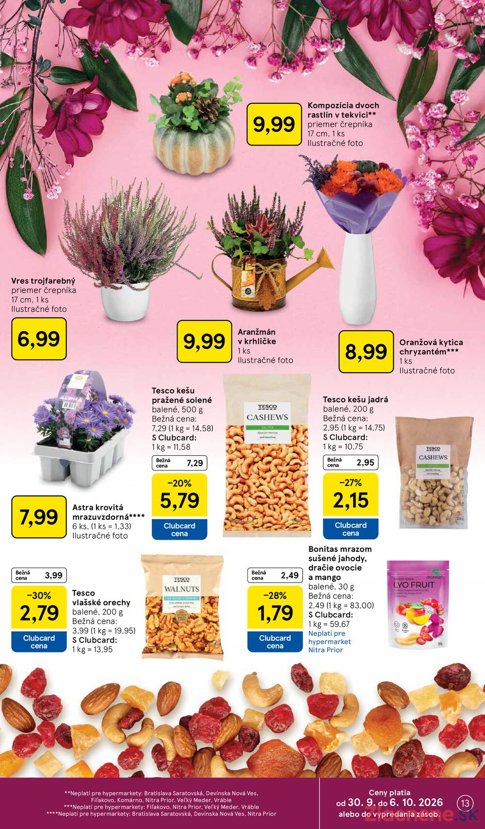 Tesco hypermarkety 30.9. - 6.10.