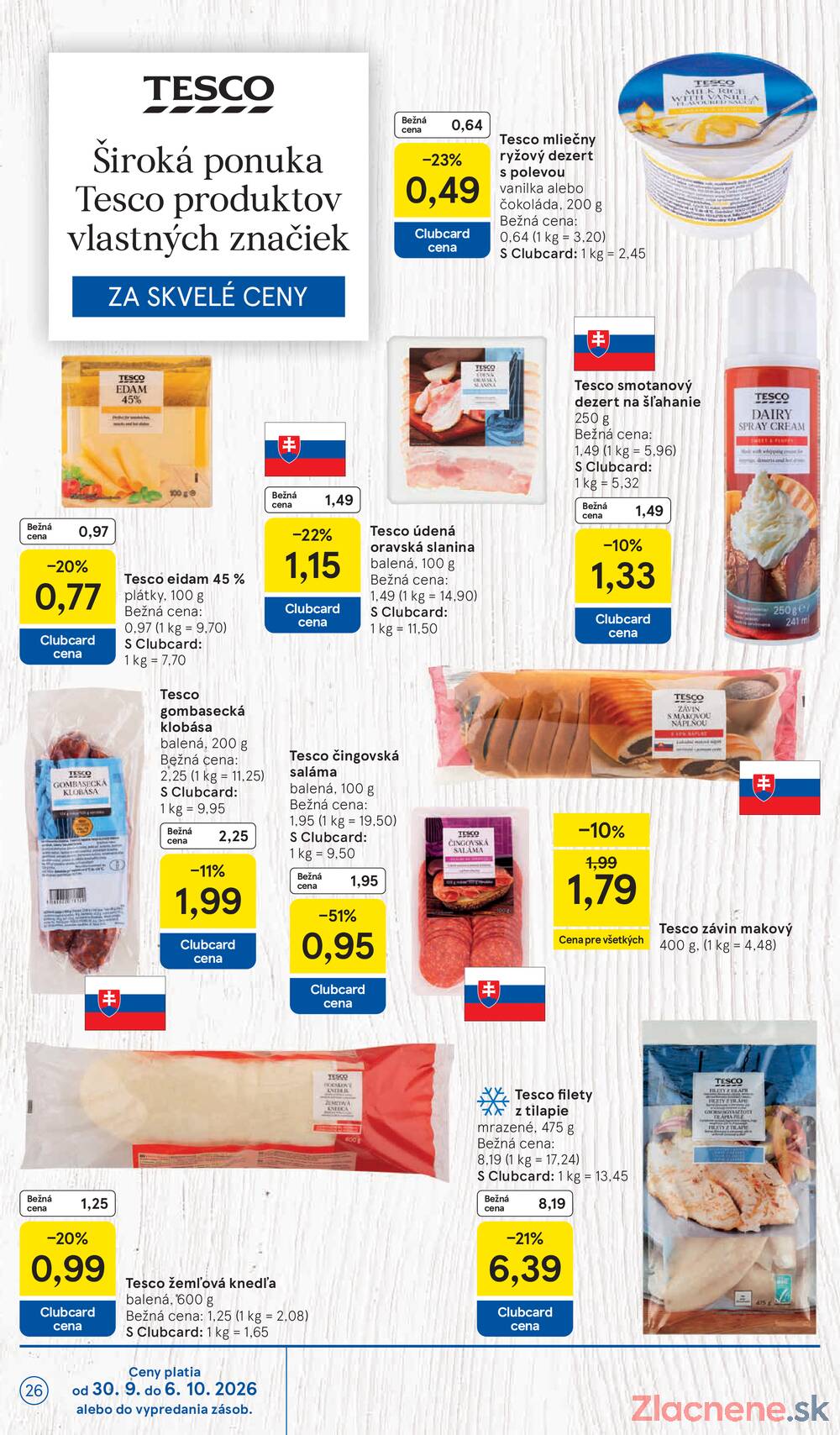 Tesco hypermarkety 30.9. - 6.10.