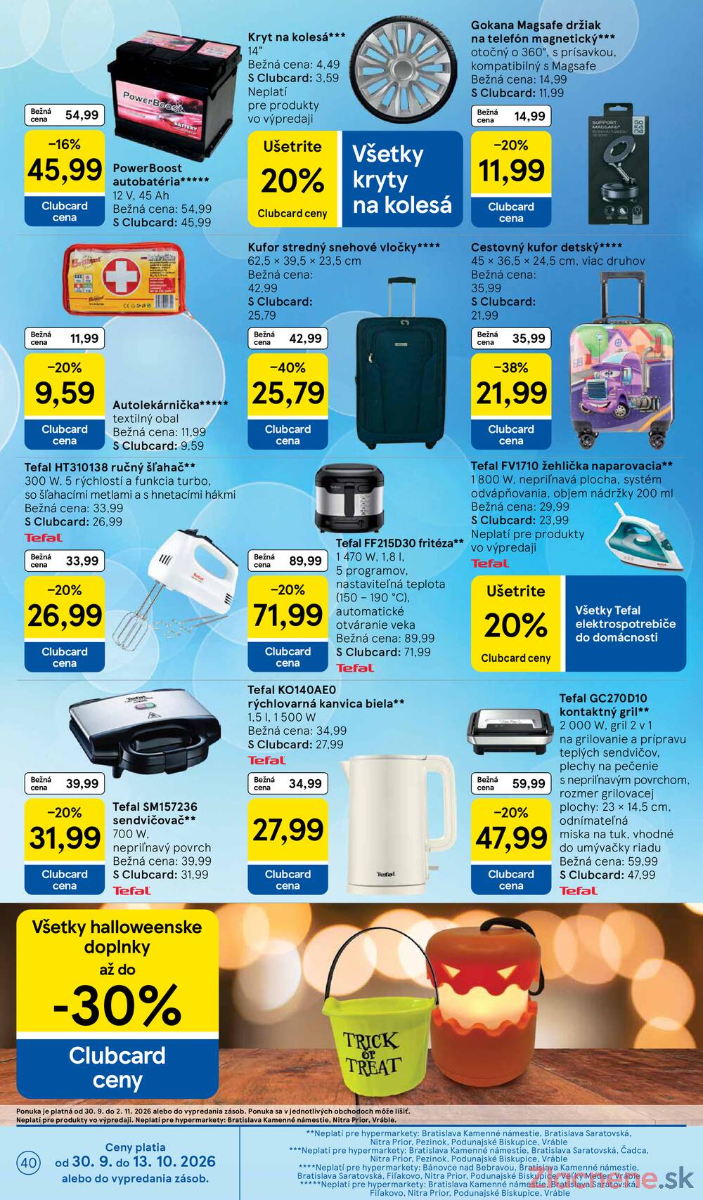 Tesco hypermarkety 30.9. - 6.10.