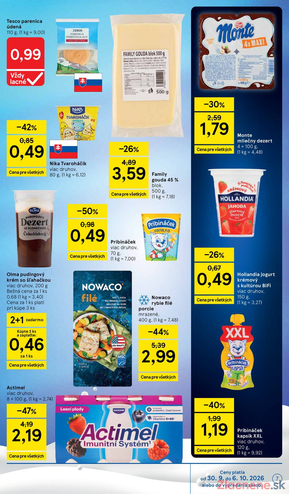 Leták Tesco - Tesco supermarkety od 30.9. do 6.10.2026 - strana 7 Leták Tesco - Tesco supermarkety od 30.9. do 6.10.2026 - strana 7