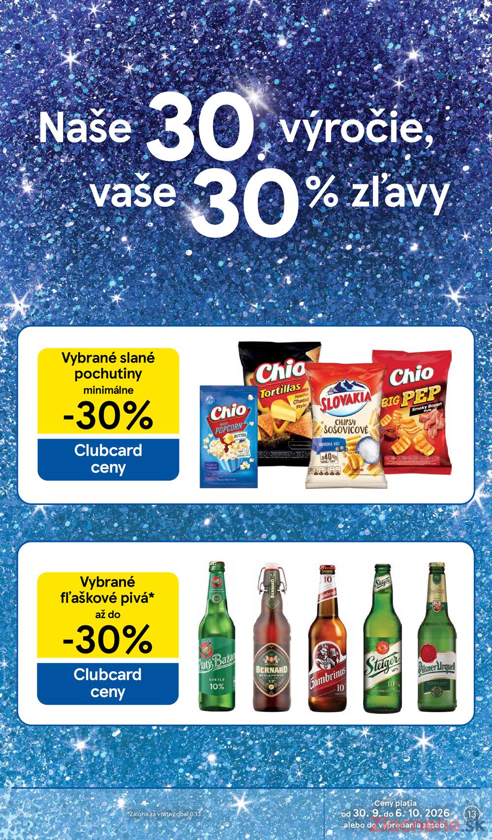 Tesco supermarkety od 30.9. do 6.10.2026
