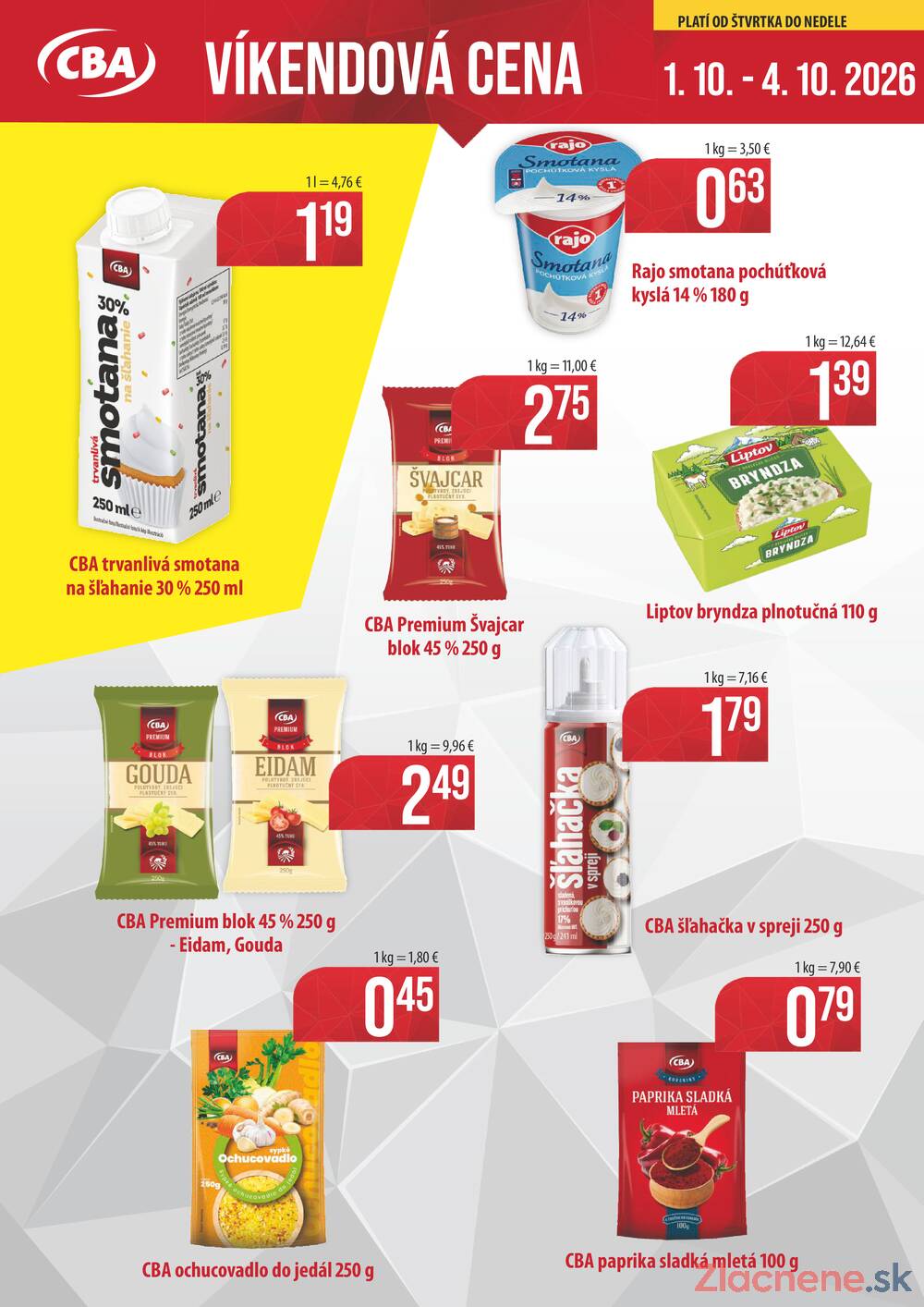 CBA Komfos Víkendová cena