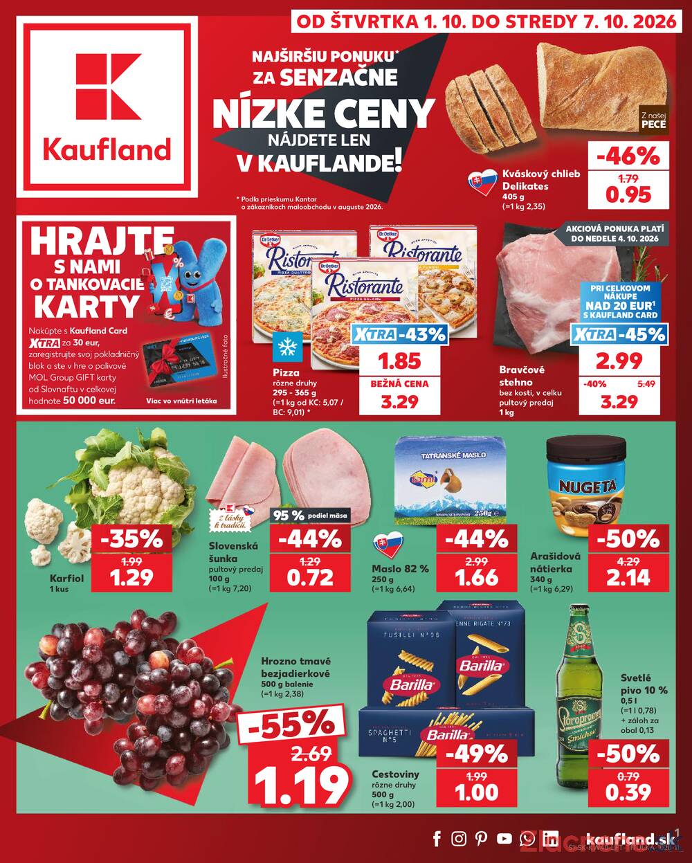 Leták Kaufland - Kaufland 1.10. - 7.10. - Kaufland Detva - strana 1 Leták Kaufland - Kaufland 1.10. - 7.10. - Kaufland Detva - strana 1