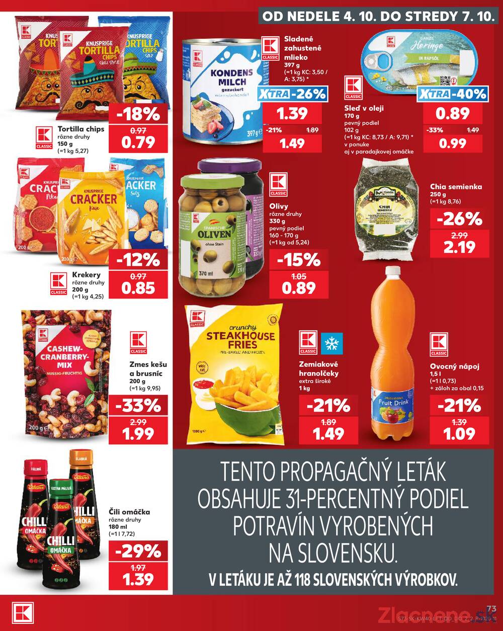 Leták Kaufland - Kaufland 1.10. - 7.10. - Kaufland Detva - strana 73 Leták Kaufland - Kaufland 1.10. - 7.10. - Kaufland Detva - strana 73