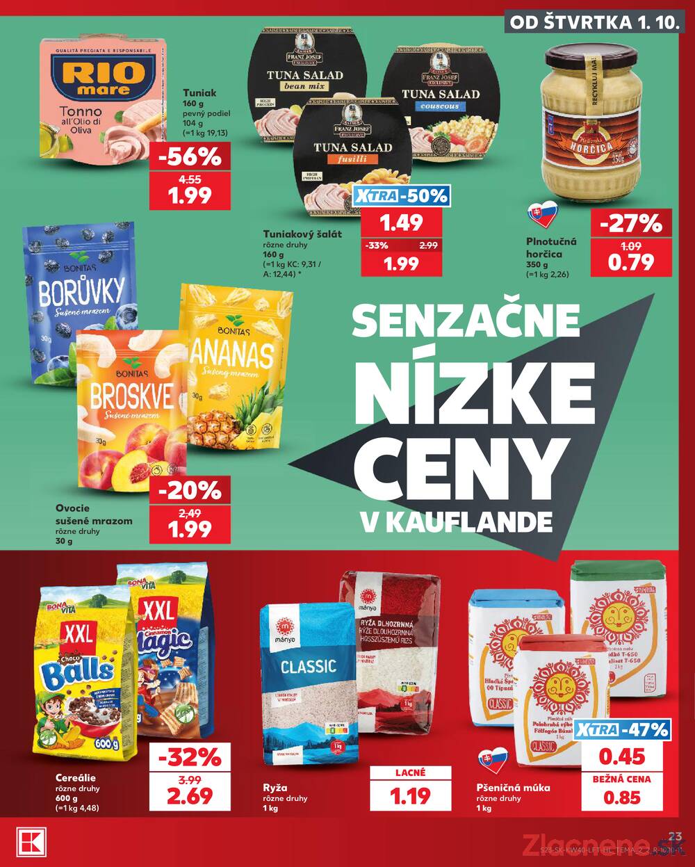 Kaufland 1.10. - 7.10. - Kaufland Poprad - Jiřího Wolkera