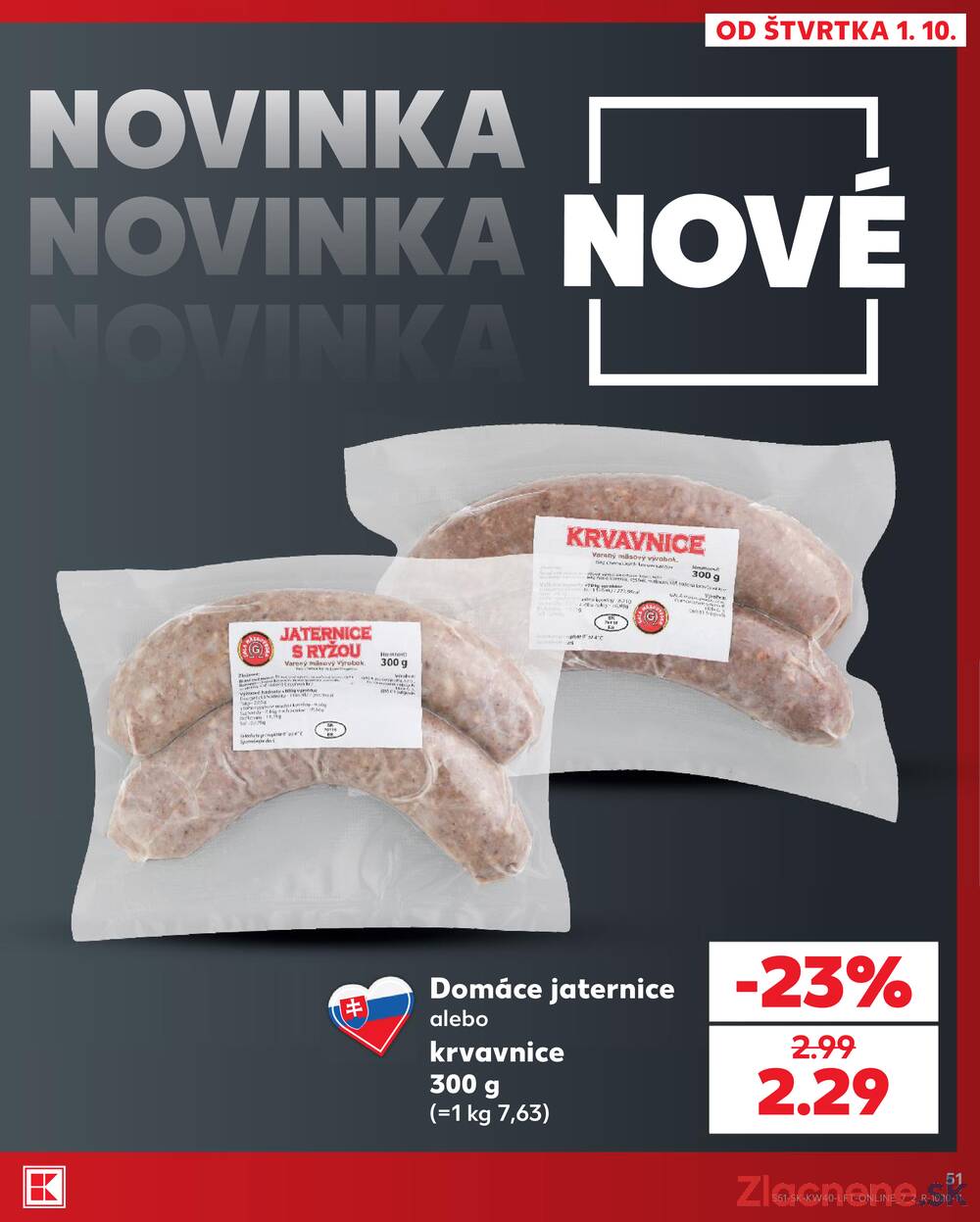 Kaufland 1.10. - 7.10. - Kaufland Poprad - Jiřího Wolkera