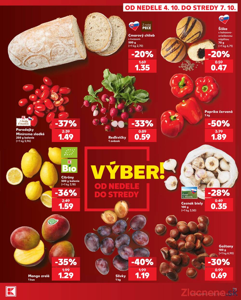 Kaufland 1.10. - 7.10. - Kaufland Poprad - Jiřího Wolkera