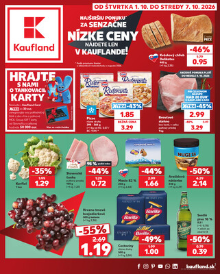 Leták Kaufland 1.10. - 7.10. - Kaufland Sereď