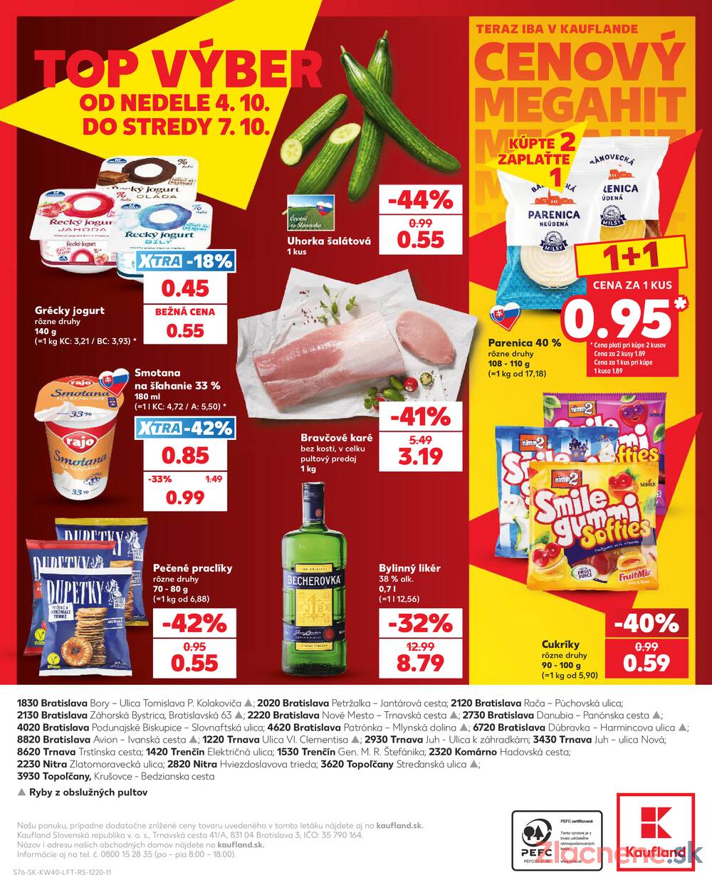 Kaufland 1.10. - 7.10. - Kaufland Bratislava - Bory