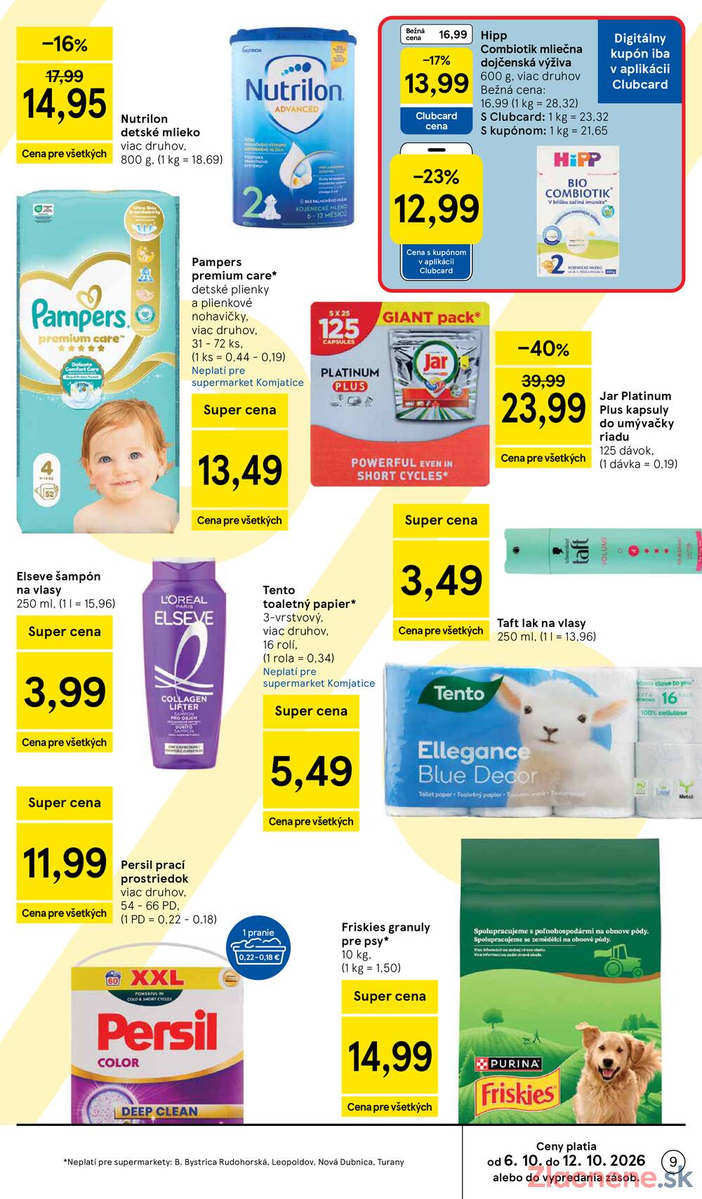 Leták Tesco - Tesco supermarkety od 7.10. do 13.10.2026 - strana 9 Leták Tesco - Tesco supermarkety od 7.10. do 13.10.2026 - strana 9