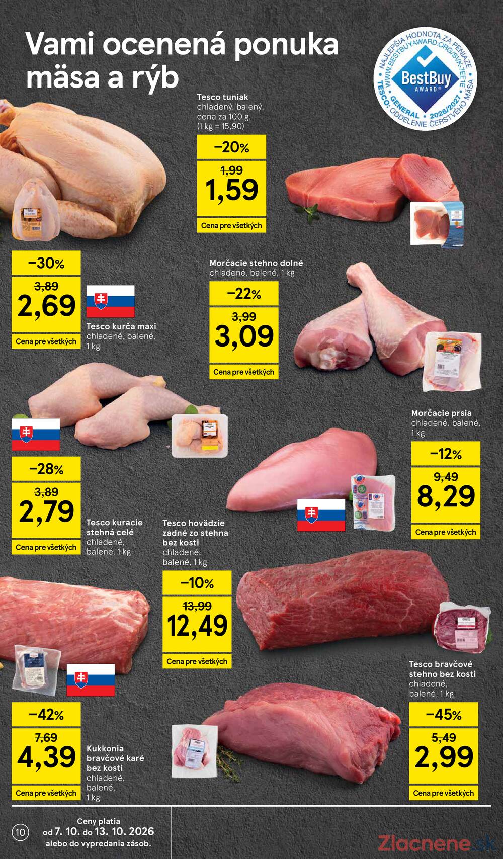 Leták Tesco - Tesco supermarkety od 7.10. do 13.10.2026 - strana 10 Leták Tesco - Tesco supermarkety od 7.10. do 13.10.2026 - strana 10