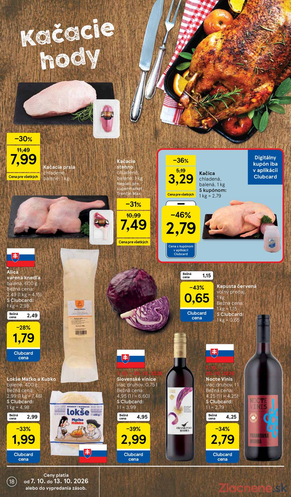 Tesco supermarkety od 7.10. do 13.10.2026