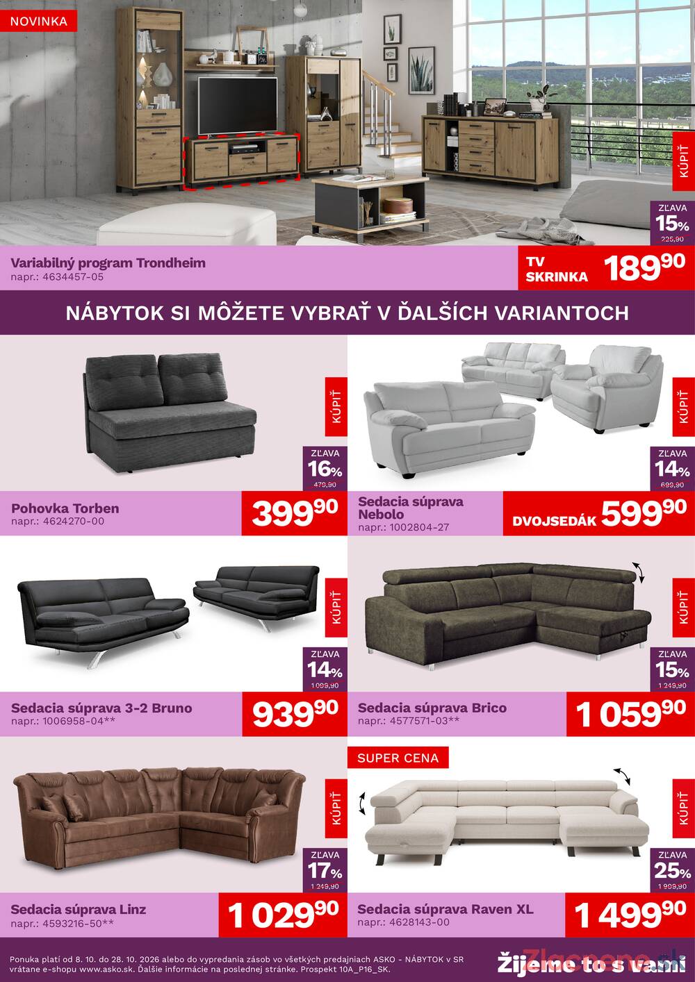 Leták ASKO - NÁBYTOK - ASKO - NÁBYTOK do 28.10. - strana 2 Leták ASKO - NÁBYTOK - ASKO - NÁBYTOK do 28.10. - strana 2