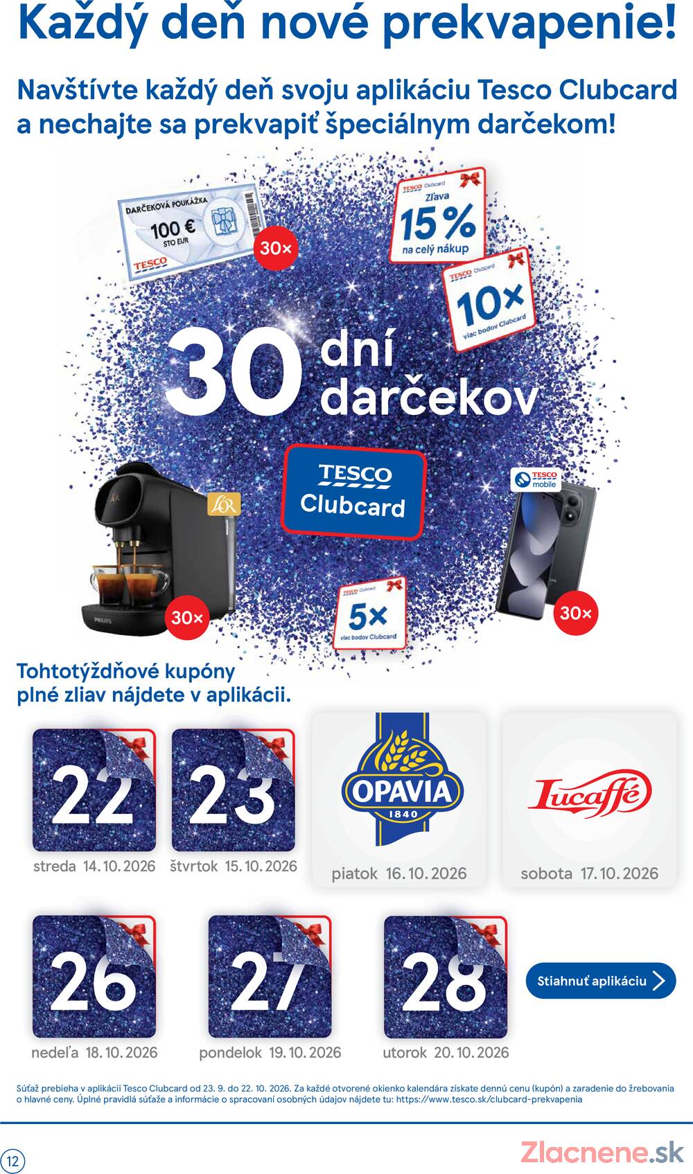 Tesco supermarkety od 14.10. do 20.10.2026