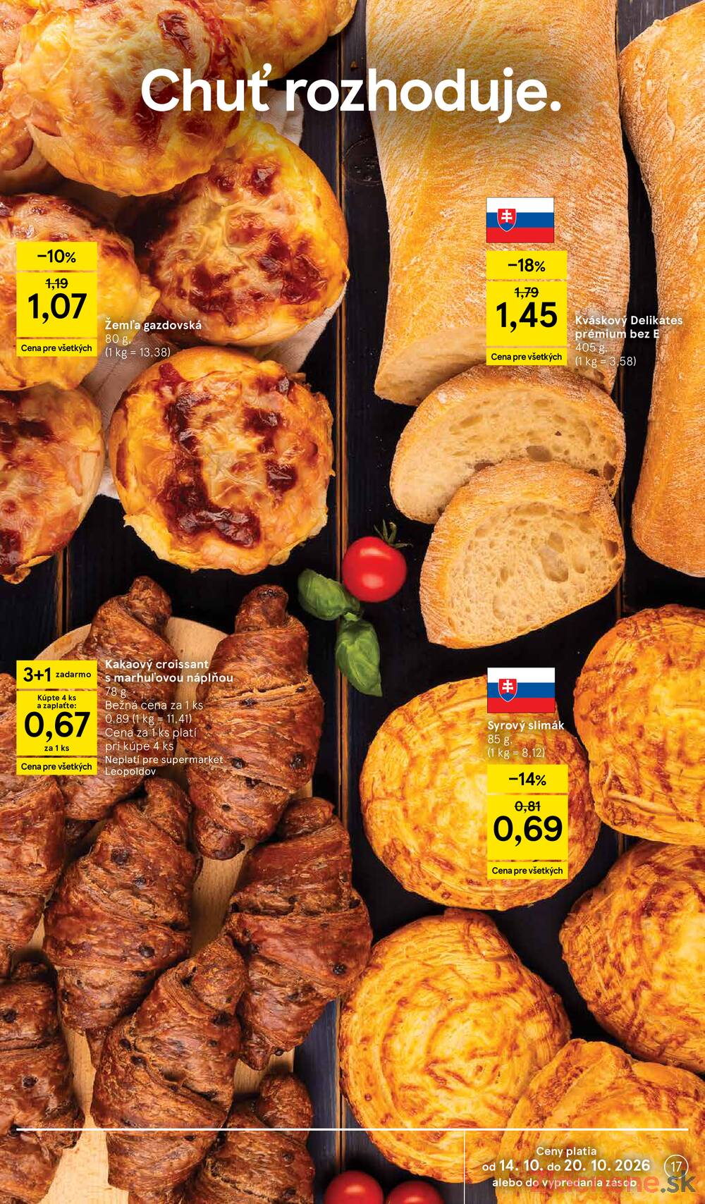 Tesco supermarkety od 14.10. do 20.10.2026