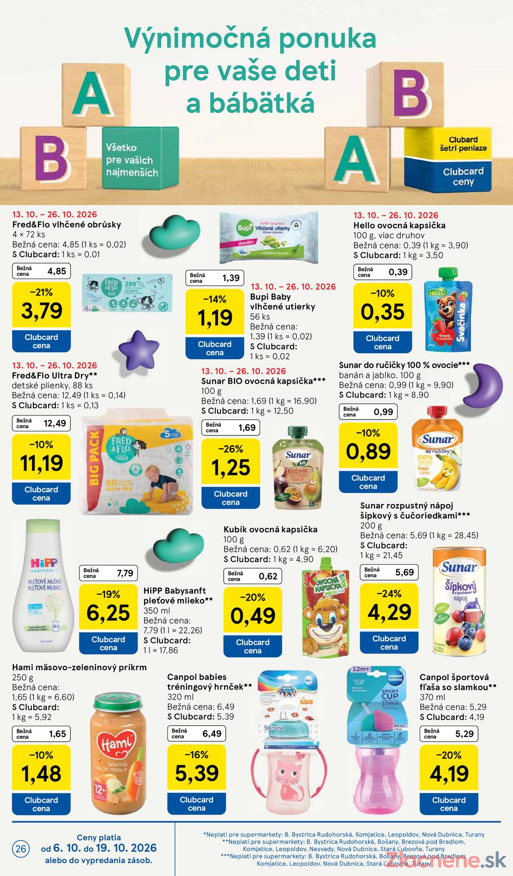 Tesco supermarkety od 14.10. do 20.10.2026