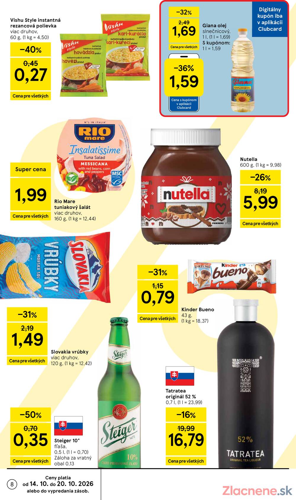 Leták Tesco - Tesco hypermarkety 14.10. - 20.10. - strana 8 Leták Tesco - Tesco hypermarkety 14.10. - 20.10. - strana 8
