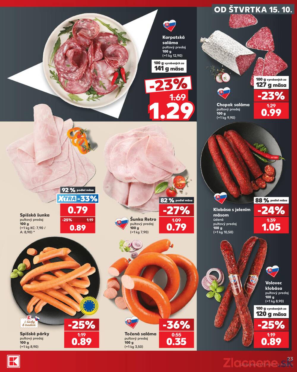 Kaufland 15.10. - 21.10. - Kaufland Tvrdošín