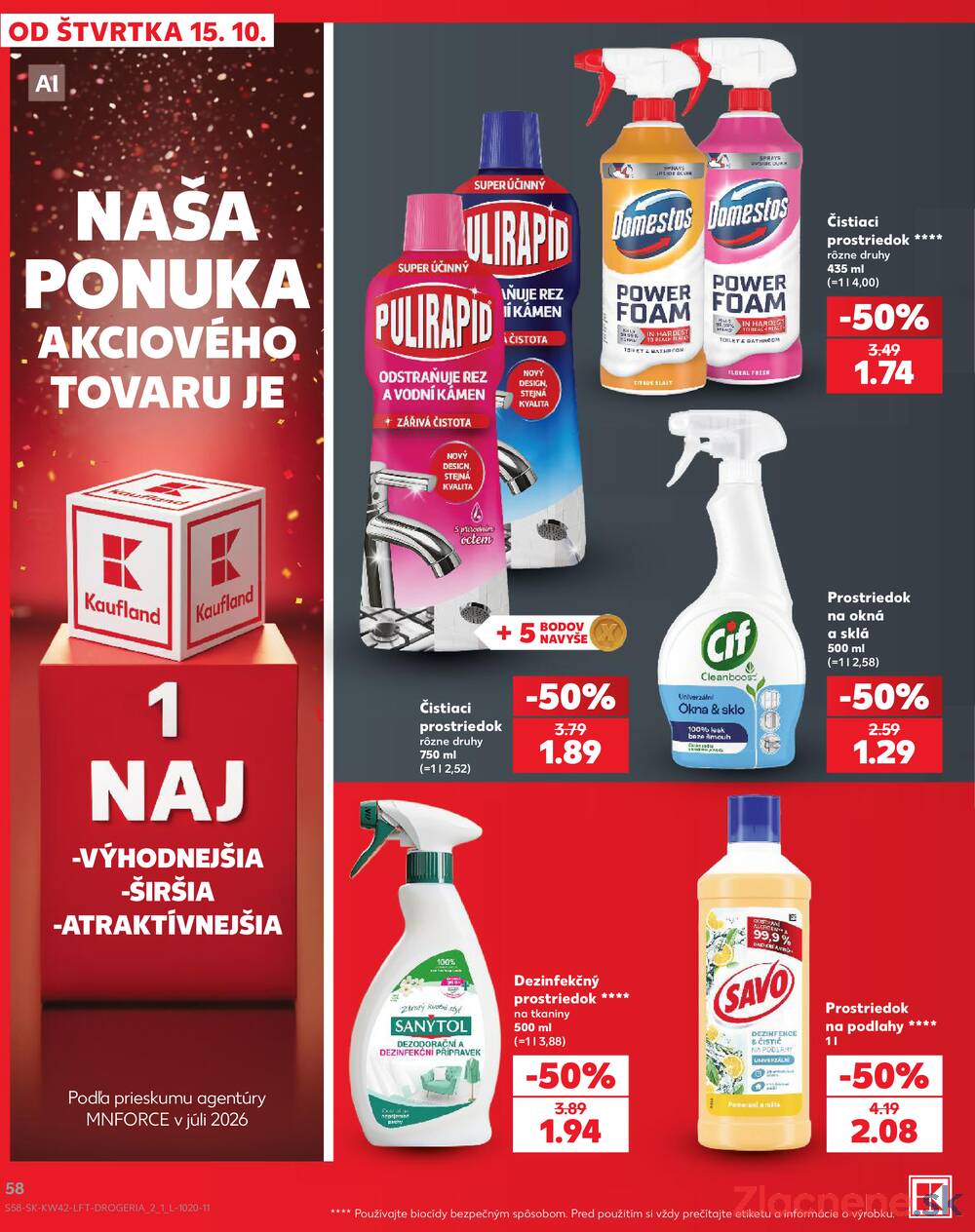 Kaufland 15.10. - 21.10. - Kaufland Tvrdošín