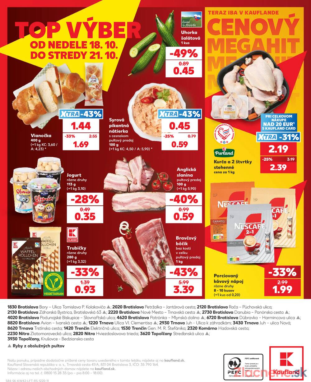 Kaufland 15.10. - 21.10. - Kaufland Trnava - Trstínska cesta