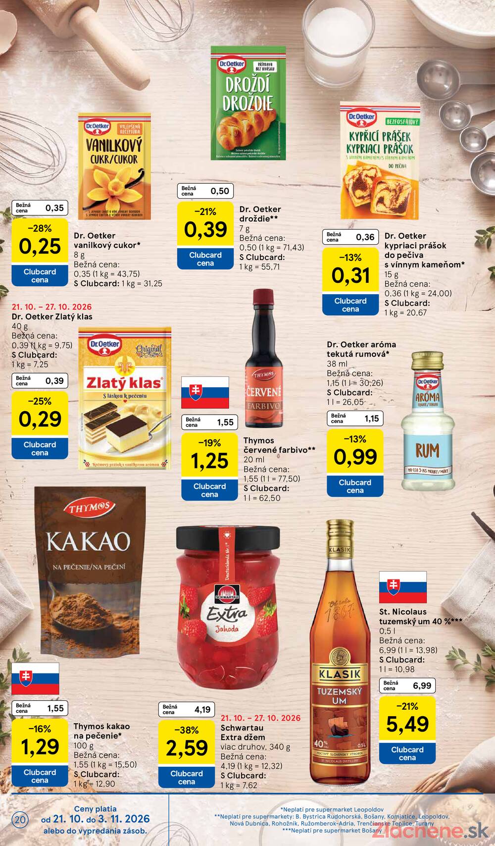 Tesco supermarkety od 21.10. do 27.10.2026
