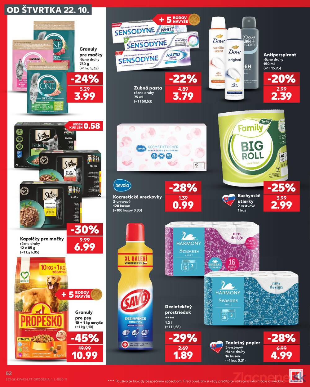 Leták Kaufland - Kaufland 22.10. - 28.10. - Kaufland Tvrdošín - strana 52 Leták Kaufland - Kaufland 22.10. - 28.10. - Kaufland Tvrdošín - strana 52