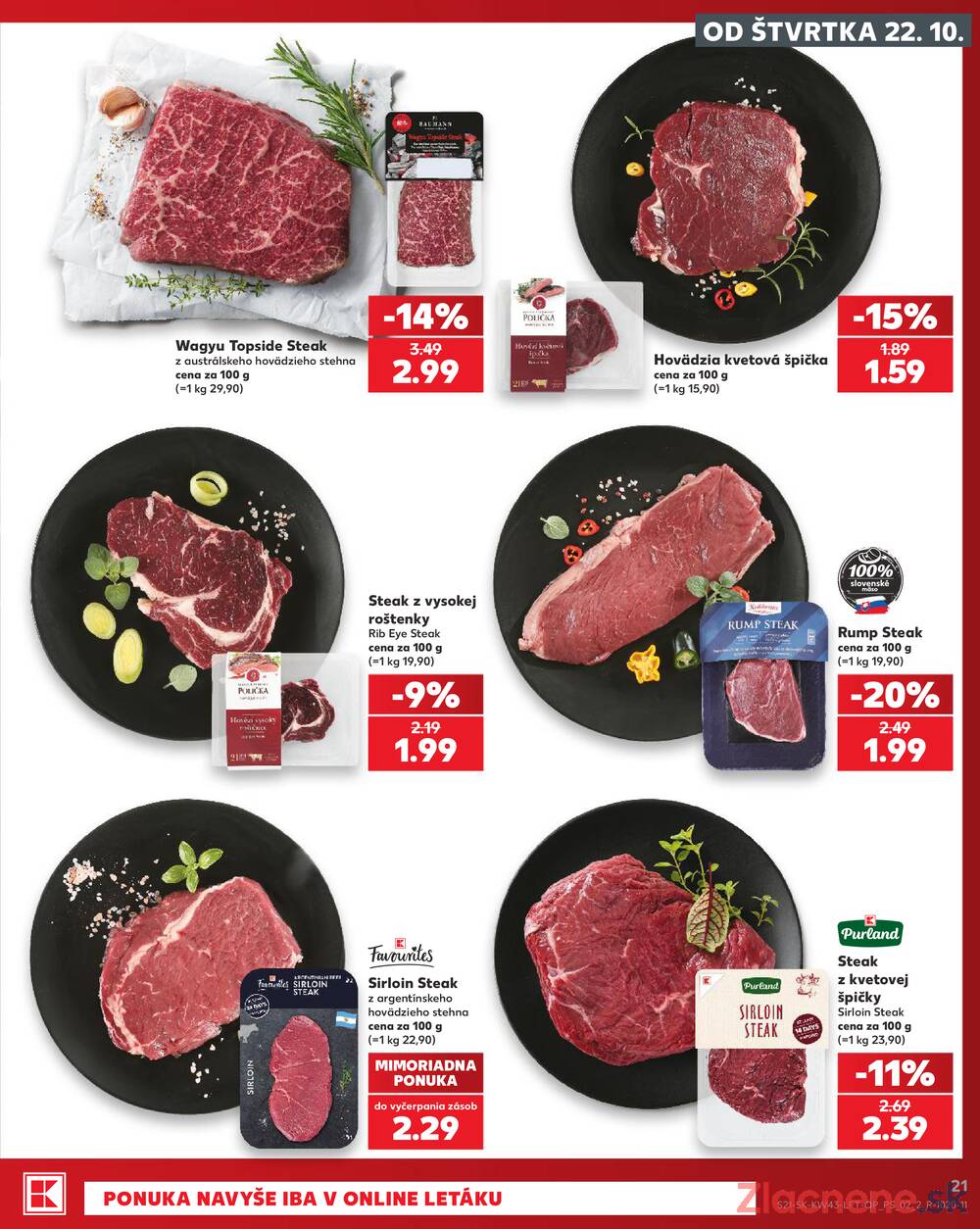 Kaufland 22.10. - 28.10. - Kaufland Bytča