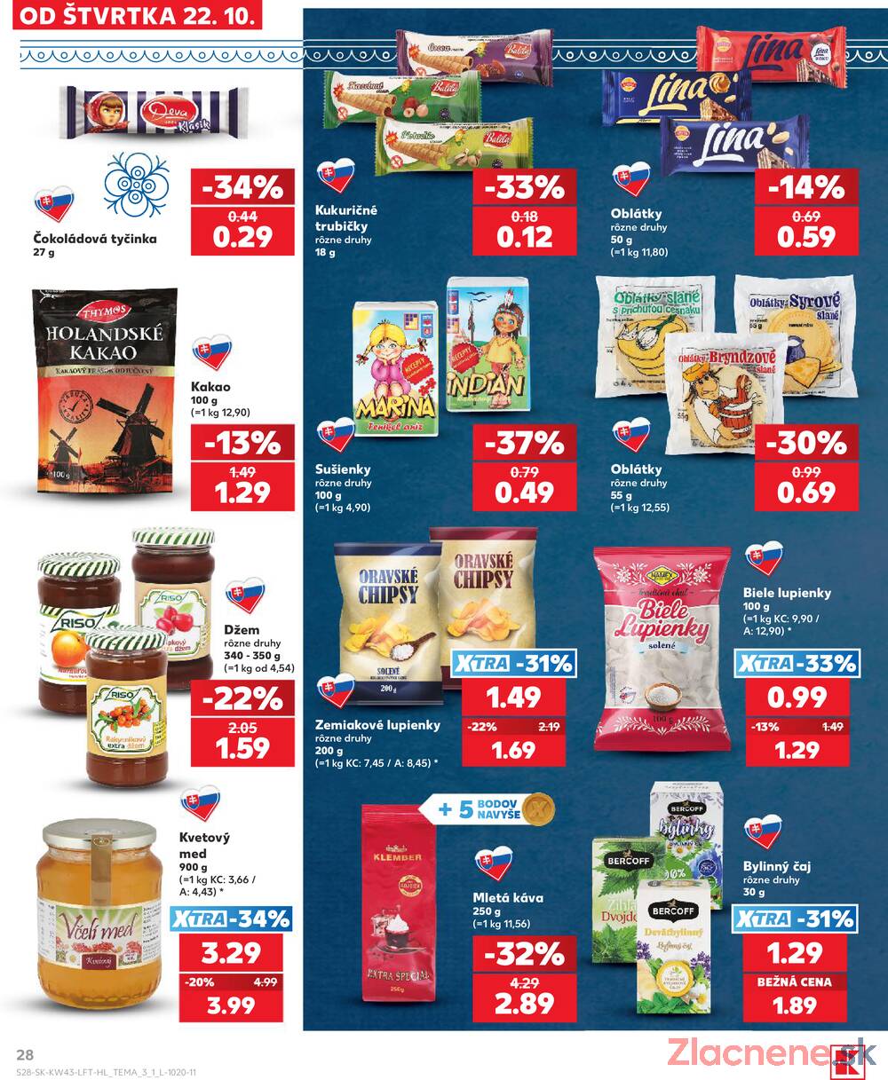 Kaufland 22.10. - 28.10. - Kaufland Bánovce nad Bebravou