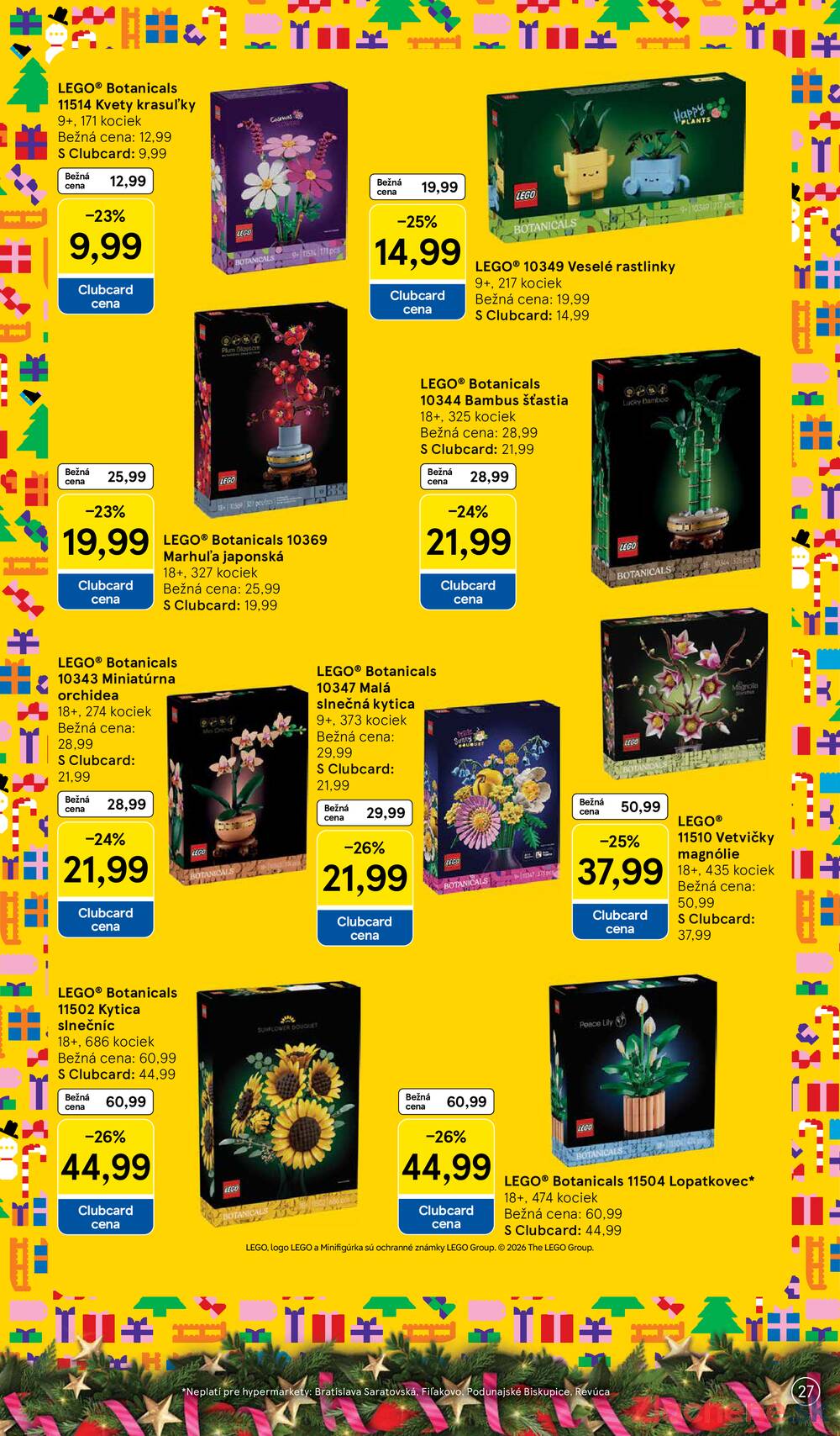 Tesco SPECIÁL hypermarkety  od 26.10. do 16.11.2026