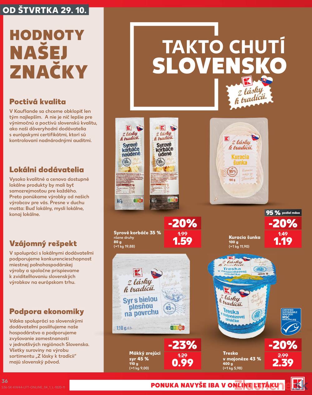 Kaufland 29.10. - 4.11. - Kaufland Púchov