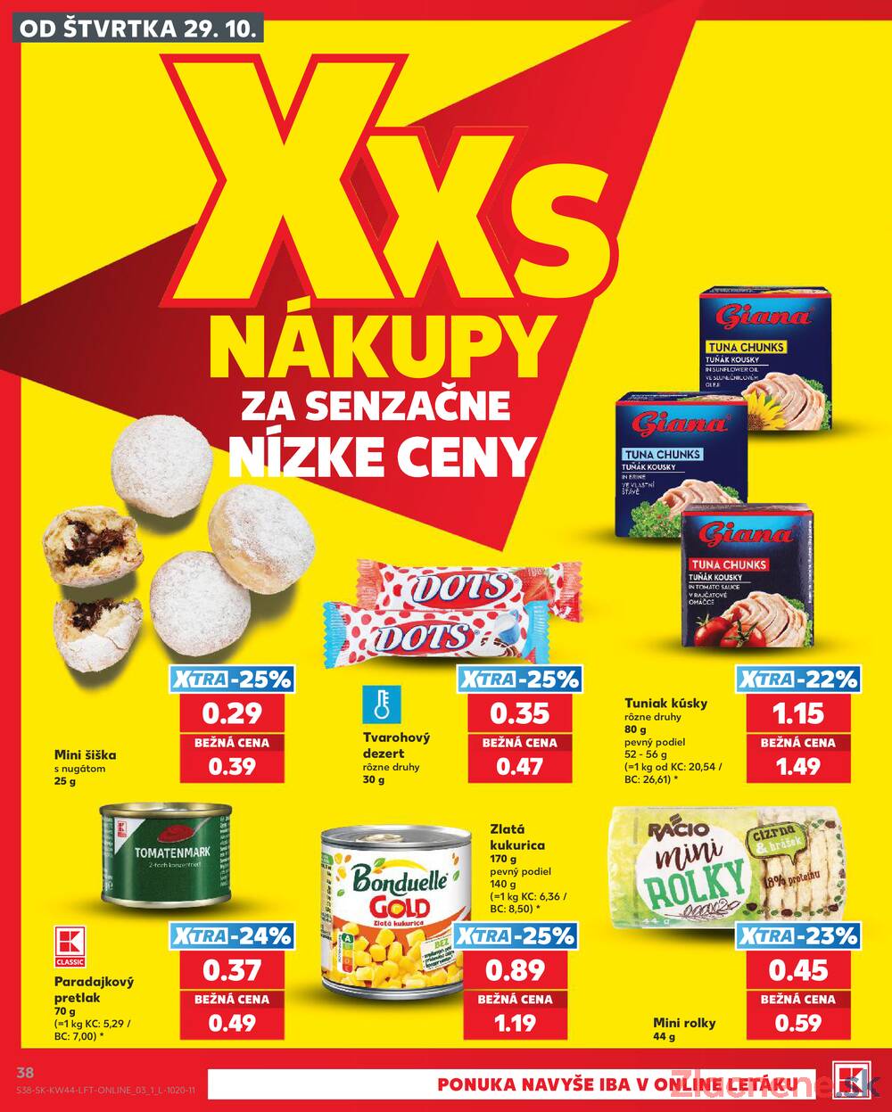 Kaufland 29.10. - 4.11. - Kaufland Púchov