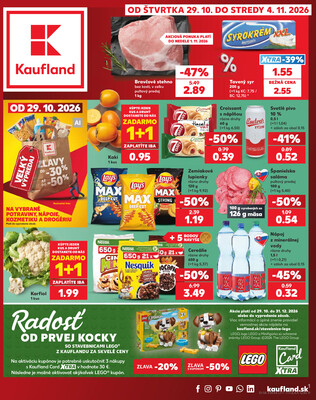 Leták Kaufland 29.10. - 4.11. - Kaufland Liptovský Mikuláš