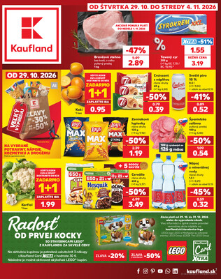 Leták Kaufland 29.10. - 4.11. - Kaufland Žiar nad Hronom