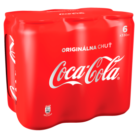 Coca-Cola 6 x 330 ml plechovky, vybrané druhy