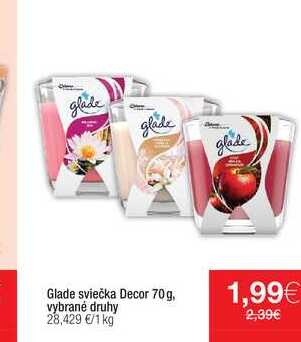 Glade sviečka Decor 70 g