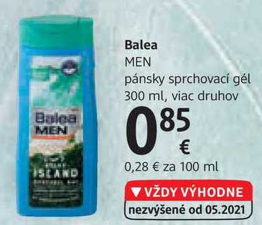Balea MEN pánsky sprchovací gél 300 ml, viac druhov