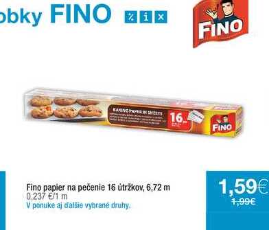 Fino papier na pečenie 16 útržkov