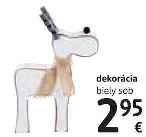dekorácia biely sob