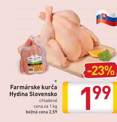 Farmárske kurča Hydina Slovensko 1 kg