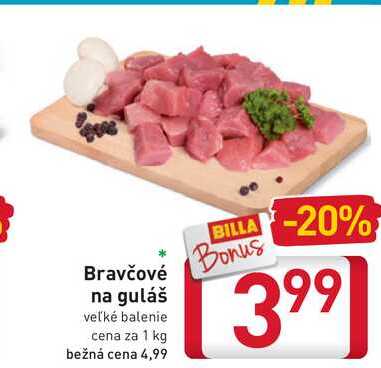 Bravčové na guláš 1 kg