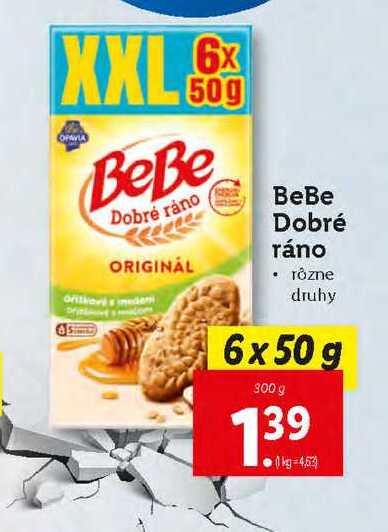 BeBe Dobré ráno 6 x 50 g