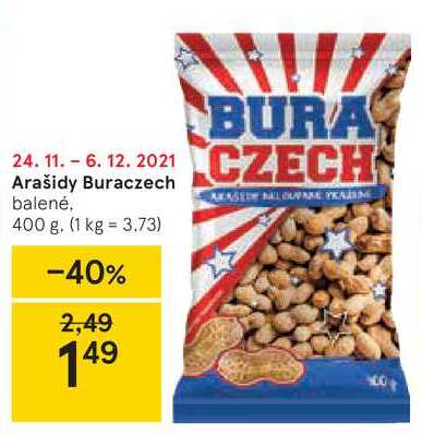 Arašidy Buraczech, 400 g