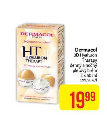 Dermacol 3D Hyaluron Therapy denný a nočný pleťový krém 2 x 50 ml 199,90 €/ l
