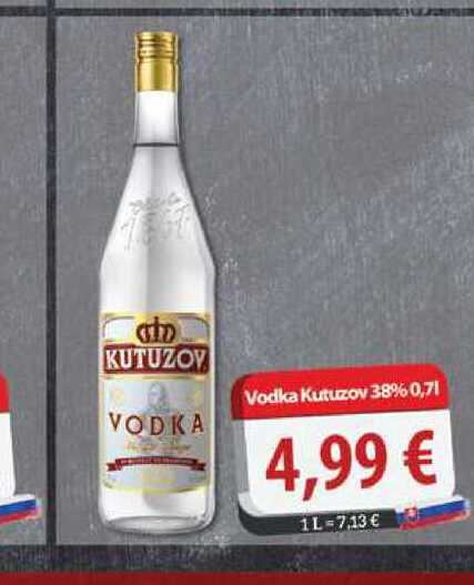 Vodka Kutuzov 38% 0,7 l
