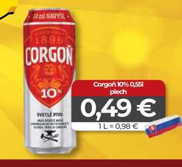 Corgoň 10% 0,55 l